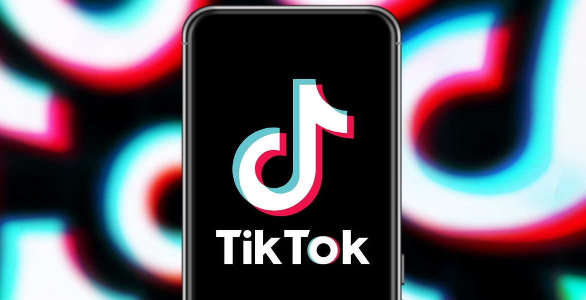 Smart,Phone,With,Tik,Tok,Logo,,Which,Is,A,Popular